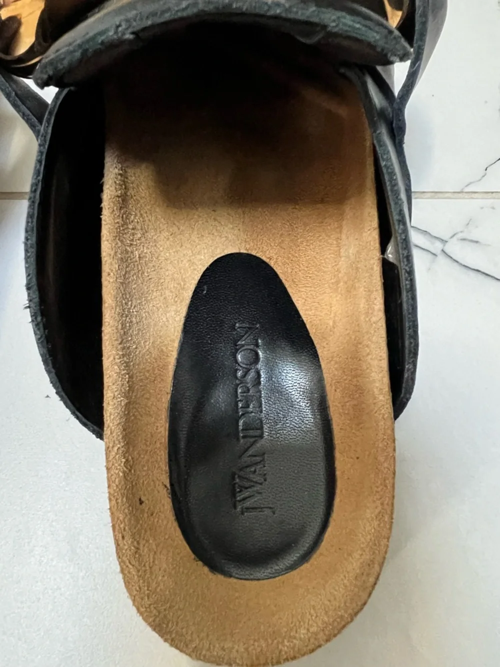 JW Anderson Chunky Napa Chain Slide Mules - Black - Size 36 - Picture 15 of 15